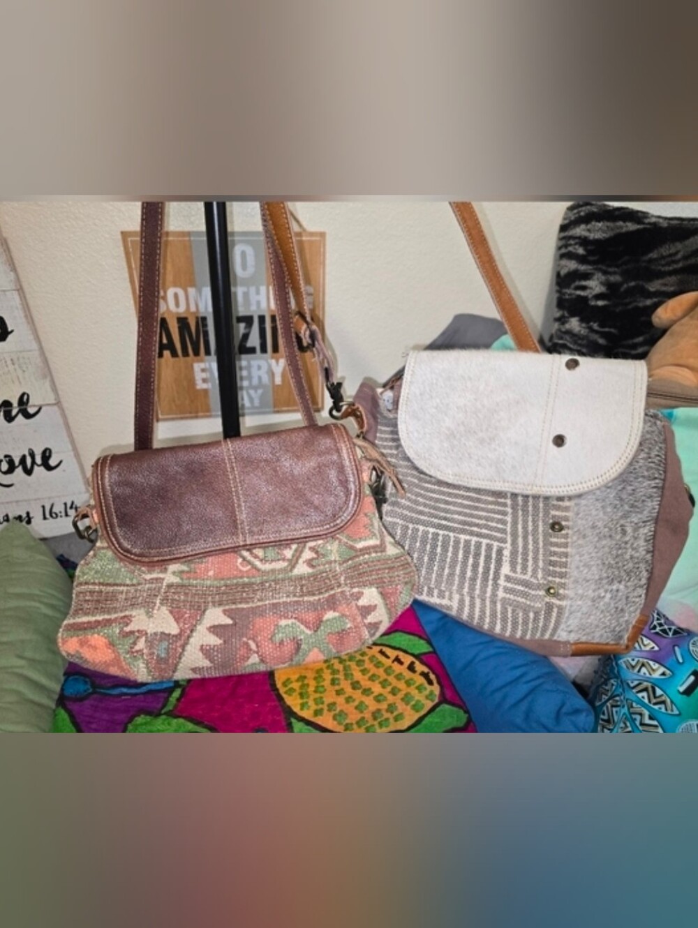 Myra Bag Bundle - (2) Boho Tapestry Shoulder Bags - Picture 15 of 15